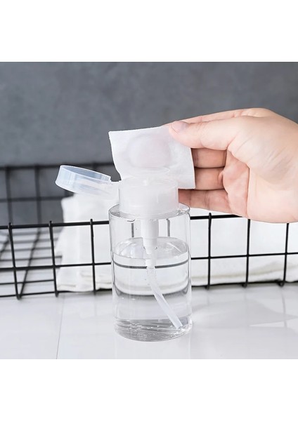 60ML-PEMBE 60/100/150/200ML Tırnak Doldurulabilir Şişeler Boş Basın Pompası Dağıtıcı Tırnak Sanat Cila Sökücü Temizleyici Makyaj Şişesi Manikür Aracı (Yurt Dışından) modelleri