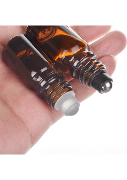 D 10 Adet 10/100 Adet Çelik Rulo ve Kapaklar Için 18MM/410 Boyun Boyutu Doterra Cam Uçucu Yağ Şişeleri Aromaterapi Parfüm Şişe Üzerinde Rulo DIN18 (Yurt Dışından) modelleri