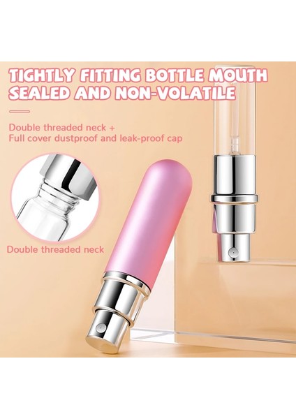 No.12 5 ml 5 ml Alt Şarj Parfüm Doldurulabilir Şişe Sıvı Konteyner Kozmetik Sprey Şişeleme Dağıtıcı Basın Kafası Taşınabilir Seyahat (Yurt Dışından) indirimleri