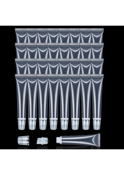 15ML 5 Adet 5 Adet 10/15ML Boş Dudak Parlatıcısı Tüpleri Ruj Tüpü Dudak Balsamı Yumuşak Tüp Makyaj Sıkma Şeffaf Dudak Parlatıcısı Tüp Konteyner (Yurt Dışından)