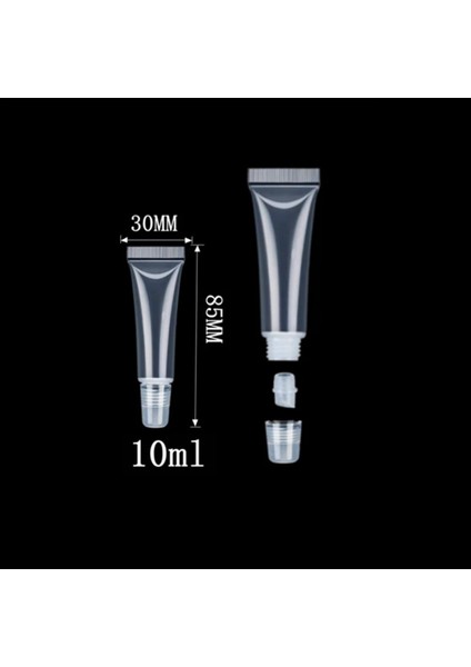 15ML 5 Adet 5 Adet 10/15ML Boş Dudak Parlatıcısı Tüpleri Ruj Tüpü Dudak Balsamı Yumuşak Tüp Makyaj Sıkma Şeffaf Dudak Parlatıcısı Tüp Konteyner (Yurt Dışından)