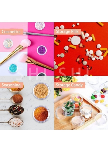 Beyaz Kapak 10 Adet x 3 ml Plastik 10 Adet Küçük Plastik Kozmetik Boş Kavanoz 2g 3g 5g 10g 15g 20g (Yurt Dışından) indirimleri