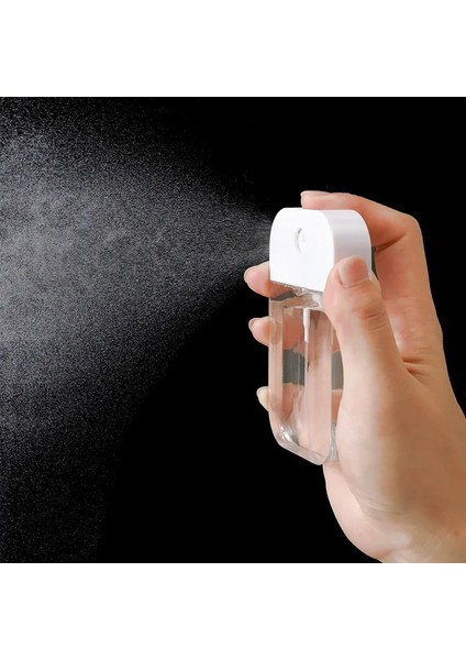 WHITE-38ML 20/38/45ML Taşınabilir Mini Doldurulabilir Parfüm El Temizleyici Alkol Sprey Şişesi Parfüm Pompası Boş Kozmetik Konteyner (Yurt Dışından)