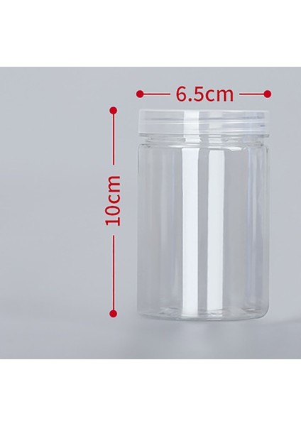 K-280 ml 1 Pc Plastik Ambalaj Şişesi Pet Temizle Boş Mühürlü Şişe Dairesel Kova Depolama Bisküvi Kavanoz Gıda Sınıfı Mühürlü Kutular Tank Konteyner (Yurt Dışından)