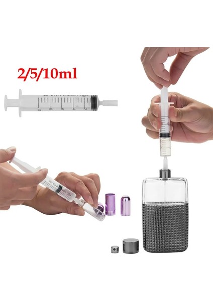 1 Adet 10ML Kapaklı 2/5/10ML Plastik Şırınga Parfüm Dağıtıcı Dolum Için Kozmetik Sıvı Uçucu Yağ Taşınabilir Kantitatif Dağıtım Araçları (Yurt Dışından)