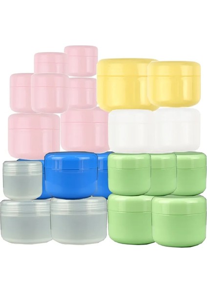 Mavi 20G 50 Adet/paket 10G 20G 30G 50G 100G Doldurulabilir Şişeler Pembe Plastik Boş Makyaj Kavanoz Pot Seyahat Yüz Kremi Losyon Kozmetik Konteyner (Yurt Dışından) fiyatları