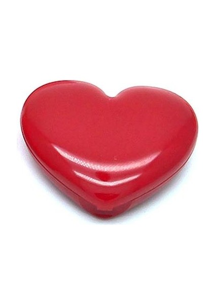 Kırmızı Kalp Şeklinde Boş Göz Farı Ruj Kutusu (Yurt Dışından)