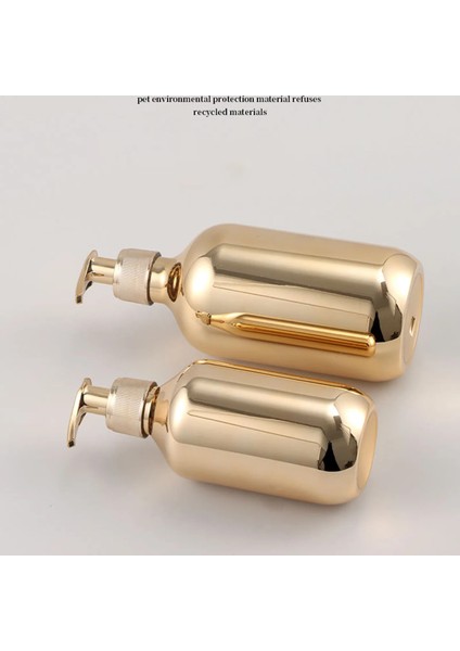 Type4 Şerit 300 ml 300/500 ml Galvanik Şampuan Şişesi Pet Basın Tipi Losyon Boş Şişe Banyo Duş Jeli Büyük Kapasiteli Sabunluk Yeni (Yurt Dışından) modelleri