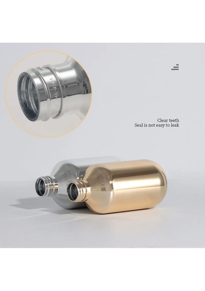 Type4 Şerit 300 ml 300/500 ml Galvanik Şampuan Şişesi Pet Basın Tipi Losyon Boş Şişe Banyo Duş Jeli Büyük Kapasiteli Sabunluk Yeni (Yurt Dışından) indirimleri