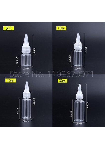 5 ml 100 Adet 5 ML-500 ml Ucu Şeffaf Plastik Şişe Emülsiyon Ekstrüzyon Şişeleme Nokta Pet Boş Şişeler Plastik Taşınabilir Şişe (Yurt Dışından)