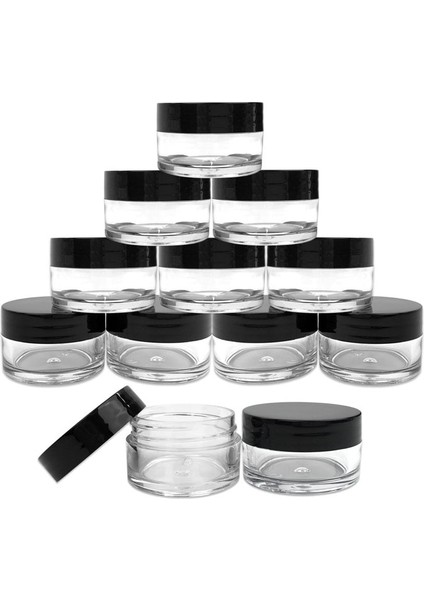 Siyah 20G Plastik 10 Adet 2G/3G/5G/10G/15G/20G Boş Plastik Şeffaf Kozmetik Kavanoz Makyaj Konteyner Losyon Şişe Şişeleri Yüz Kremi Örnek Tencere Jel Kutusu (Yurt Dışından) modelleri