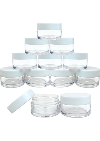 Siyah 20G Plastik 10 Adet 2G/3G/5G/10G/15G/20G Boş Plastik Şeffaf Kozmetik Kavanoz Makyaj Konteyner Losyon Şişe Şişeleri Yüz Kremi Örnek Tencere Jel Kutusu (Yurt Dışından) fırsatları