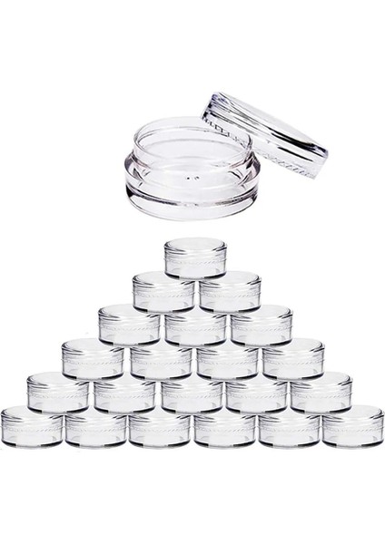 Siyah 20G Plastik 10 Adet 2G/3G/5G/10G/15G/20G Boş Plastik Şeffaf Kozmetik Kavanoz Makyaj Konteyner Losyon Şişe Şişeleri Yüz Kremi Örnek Tencere Jel Kutusu (Yurt Dışından) indirimleri