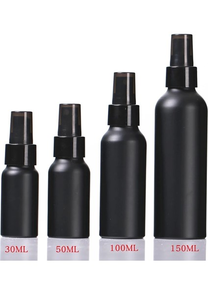 Siyah CAP-100ML 30ML 50ML 100ML 150ML Taşınabilir Seyahat Siyah Alüminyum Boş Şişe Parfüm Sprey Şişesi Kozmetik Ambalaj Kabı (Yurt Dışından) modelleri