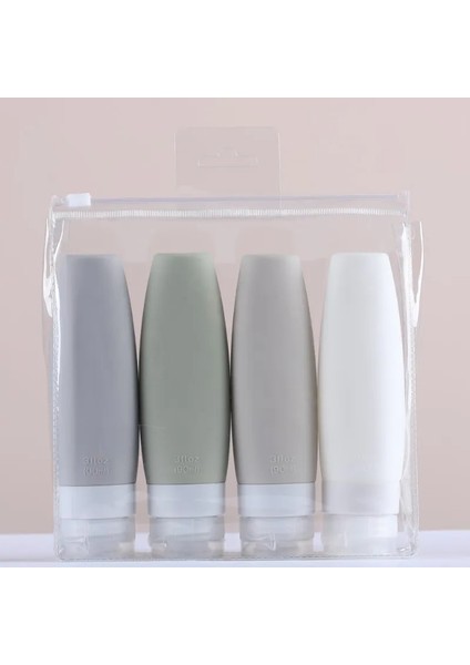 4 Adet 90ML 60/90ML Taşınabilir Silikon Seyahat Şişesi Sıvı Kabı Boş Doldurulabilir Ambalaj Losyon Noktaları Şampuan Kabı Krem Gezisi (Yurt Dışından) fiyatları