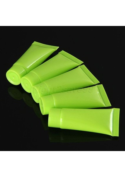 10 ml Yeşil Pp 5 Adet Kozmetik Yumuşak Tüp 5 Ml/10 ml Plastik Losyon Kapları Boş Makyaj Sıkma Tüpü Doldurulabilir Şişeler Emülsiyon Krem Ambalaj (Yurt Dışından)