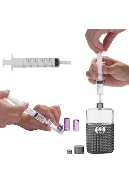 10 ml Plastik 5 Ml/10 Ml/20 ml Şırınga Plastik Parfüm Dağıtıcı Araçları Doldurulabilir Şişe Kantitatif Dağıtım Için Dolum Kozmetik (Yurt Dışından)