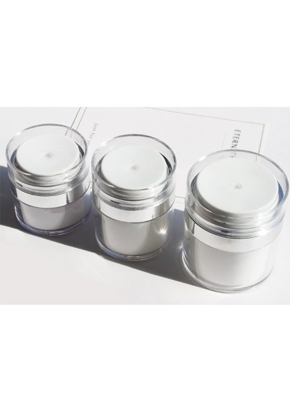 Resim Olarak 30 ml Havasız Pompa Kavanozları Boş Doldurulabilir Şişeler Seyahat Yüz Kremi Losyon Kozmetik Konteyner Plastik Boş Makyaj Kavanoz Kutusu (Yurt Dışından)