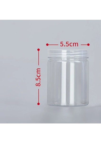 C-155 ml 1 Pc Plastik Ambalaj Şişesi Pet Temizle Boş Mühürlü Şişe Dairesel Kova Depolama Bisküvi Kavanoz Gıda Sınıfı Mühürlü Kutular Tank Konteyner (Yurt Dışından)