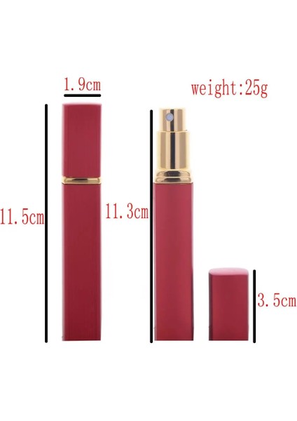 Pembe 12 ml Metal 1 Adet 6 Renk Metal Kasa Cam Tankı Parfüm Şişesi Alüminyum Meme Sprey Doldurulabilir Şişe Parfüm Kozmetik Cam Konteyner 12 ml (Yurt Dışından) fırsatları