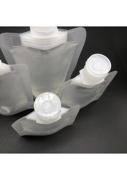 30ML 5 Adet 5 Adet 30/50/100ML Kapaklı Ambalaj Çantası Ayakta Duran Torba Torba Plastik El Dezenfektanı Losyon Şampuan Makyaj Sıvı Şişeleri Seyahat (Yurt Dışından)