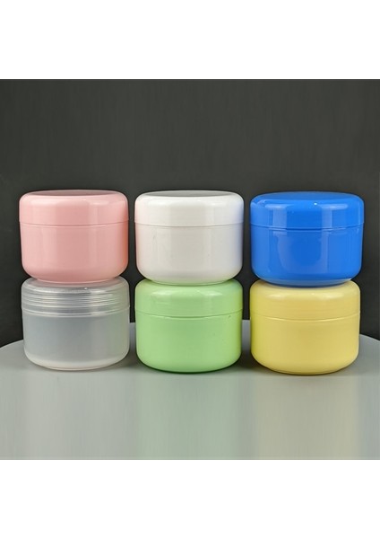 Rastgele Renk 50G 50 Adet/paket 10G 20G 30G 50G 100G Doldurulabilir Şişeler Pembe Plastik Boş Makyaj Kavanoz Pot Seyahat Yüz Kremi Losyon Kozmetik Konteyner (Yurt Dışından)