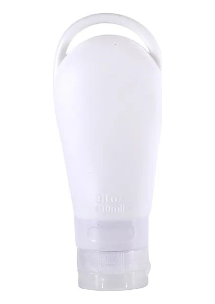 Beyaz 90 ml Makyaj Silikon Şişeler Seyahat Boyutu Şişe Losyon Sıkma Tüpü Doldurulabilir Şişe Numune Taşınabilir Konteyner Losyon Krem Tüp (Yurt Dışından)