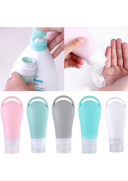 Beyaz 90 ml Makyaj Silikon Şişeler Seyahat Boyutu Şişe Losyon Sıkma Tüpü Doldurulabilir Şişe Numune Taşınabilir Konteyner Losyon Krem Tüp (Yurt Dışından) fiyatları