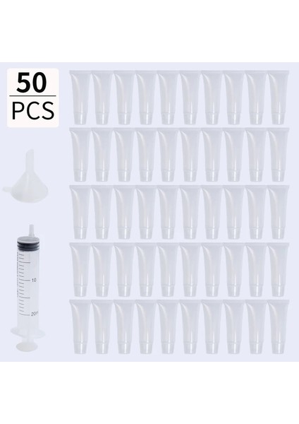 50 Adet Temizle 10 ml Plastik 100 Adet/torba 5/10/15/20 ml Boş Dudak Parlatıcısı Tüpleri Ruj Tüpü Dudak Balsamı Yumuşak Tüp Makyaj Sıkmak Şeffaf Dudak Parlatıcısı Tüp Konteyneri (Yurt Dışından)