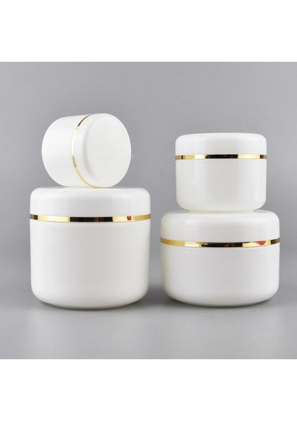 Siyah Gümüş 250G 15 Adet Seyahat Yüz Kremi Losyon Kozmetik Konteyner Gümüş Altın Kenar Siyah Beyaz Plastik Boş Makyaj Kavanoz Pot Doldurulabilir Şişeler (Yurt Dışından) modelleri