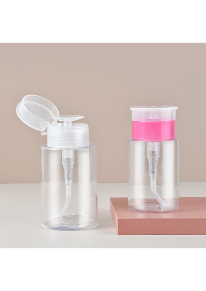 Gül 200ML 100/150/200ML Basmalı Makyaj Çıkarıcı Şişe Losyon Toner Seyahat Dağıtıcı Şişe Tırnak Doldurulabilir Şişeler Boş Konteyner Aracı (Yurt Dışından) indirimleri