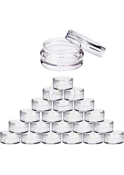 Siyah Kapak 2g 10 Adet 2g/3g/5g/10g/15g/20g Küçük Plastik Kozmetik Boş Kavanoz (Yurt Dışından) modelleri