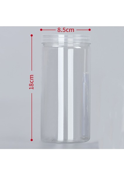 U-960 ml 1 Pc Plastik Ambalaj Şişesi Pet Temizle Boş Mühürlü Şişe Dairesel Kova Depolama Bisküvi Kavanoz Gıda Sınıfı Mühürlü Kutular Tank Konteyner (Yurt Dışından)