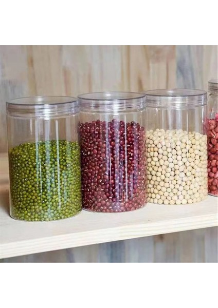 U-960 ml 1 Pc Plastik Ambalaj Şişesi Pet Temizle Boş Mühürlü Şişe Dairesel Kova Depolama Bisküvi Kavanoz Gıda Sınıfı Mühürlü Kutular Tank Konteyner (Yurt Dışından) fırsatları