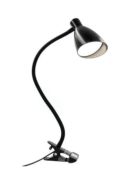 LED Clip Masa Lambası HL-TJ8010A-7, 3 Dişli Karartma, 9.5cm (Siyah) (Yurt Dışından)