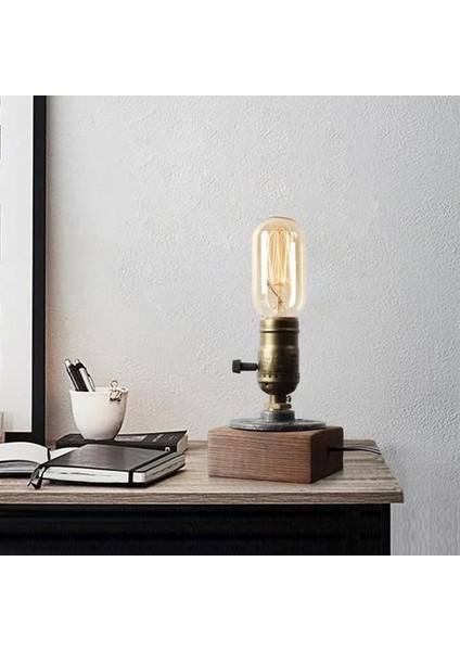 E27 Masa Lambası Vintage Endüstriyel Masa Lambası Çatı Katı Edison Masa Fenerler Oturma Odası Başucu Yatak Odası Lambası Ana Deco Işık Armatürleri | LED Masa Lambaları (Yurt Dışından) modelleri