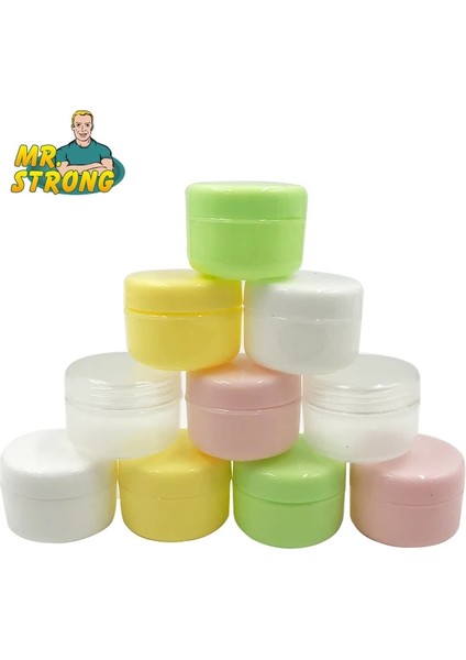 Beyaz 20G Pp 10 Adet Doldurulabilir Şişeler Plastik Boş Makyaj Kavanoz Pot Seyahat Yüz Kremi/losyon/kozmetik Kabı 5 Renk (Yurt Dışından) fiyatları