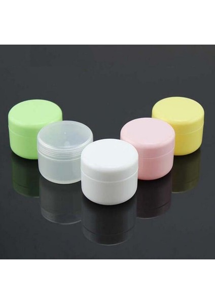 Beyaz 20G Pp 10 Adet Doldurulabilir Şişeler Plastik Boş Makyaj Kavanoz Pot Seyahat Yüz Kremi/losyon/kozmetik Kabı 5 Renk (Yurt Dışından) indirimleri