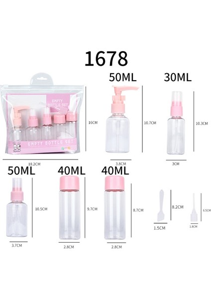 1680-MAVI Taşınabilir Seyahat Doldurulabilir Boş Şişe Seti Özü Şampuan Duş Jeli Kabı Sprey Losyon Şişeleme (Yurt Dışından) fırsatları