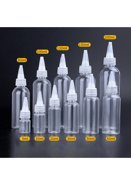 10 ml 50 Adet 5 ML-500 ml Ucu Şeffaf Plastik Şişe Emülsiyon Ekstrüzyon Şişeleme Nokta Pet Boş Şişeler Plastik Taşınabilir Şişe (Yurt Dışından)
