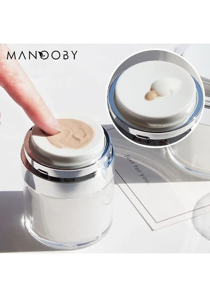 Üst 50 ml 15/30/50 ml Boş Havasız Pompa Kavanoz Akrilik Krem Şişeleri Doldurulabilir Kozmetik Konteyner Taşınabilir Seyahat Vakumlu Şişe Makyaj Araçları (Yurt Dışından) fiyatları