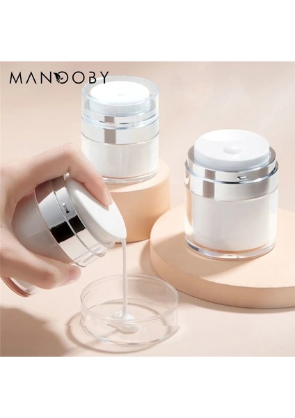 Üst 50 ml 15/30/50 ml Boş Havasız Pompa Kavanoz Akrilik Krem Şişeleri Doldurulabilir Kozmetik Konteyner Taşınabilir Seyahat Vakumlu Şişe Makyaj Araçları (Yurt Dışından) indirimleri