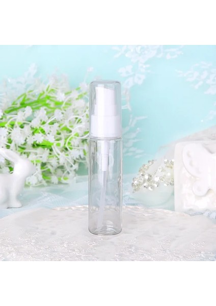 Şeffaf 30ML 30ML Doldurulabilir Losyon Şişesi Plastik Krem Şampuan Pompa Şişeleri Boş Kozmetik Kapları Uçucu Yağ Seyahat Şişesi Cilt Bakımı (Yurt Dışından)