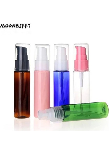 Şeffaf 30ML 30ML Doldurulabilir Losyon Şişesi Plastik Krem Şampuan Pompa Şişeleri Boş Kozmetik Kapları Uçucu Yağ Seyahat Şişesi Cilt Bakımı (Yurt Dışından)
