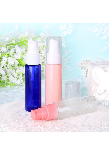 Şeffaf 30ML 30ML Doldurulabilir Losyon Şişesi Plastik Krem Şampuan Pompa Şişeleri Boş Kozmetik Kapları Uçucu Yağ Seyahat Şişesi Cilt Bakımı (Yurt Dışından)