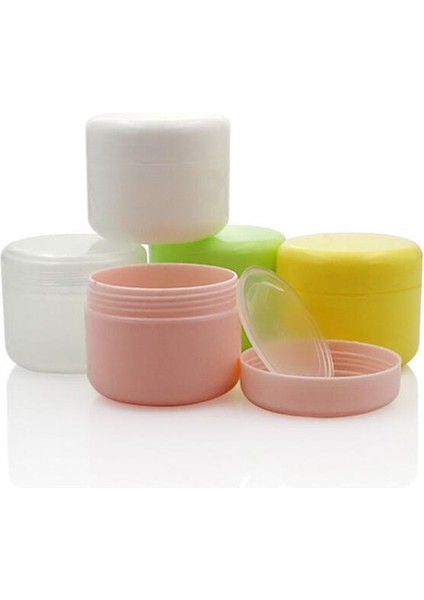 Sarı 50G Pp 10 Adet Doldurulabilir Şişeler Plastik Boş Makyaj Kavanoz Pot Seyahat Yüz Kremi/losyon/kozmetik Kabı 5 Renk (Yurt Dışından) modelleri