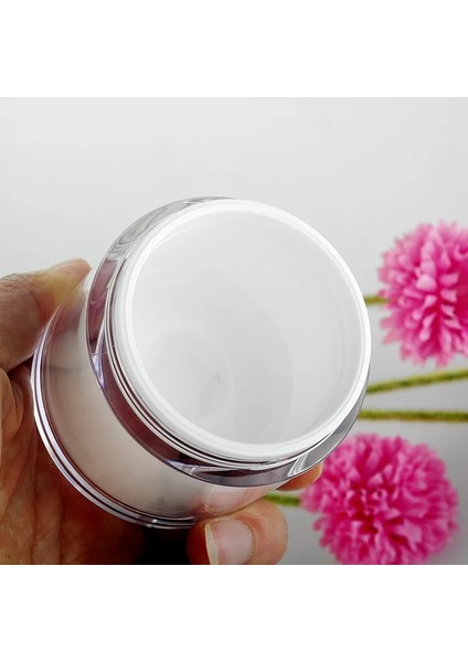 15G Beyaz 15G 30G 50G 100G Kozmetik Kavanoz Akrilik Krem Doldurulabilir Kutular Vakumlu Şişe Basın Tarzı Krem Kavanoz Şişeleri Havasız Kozmetik Konteyner (Yurt Dışından) fırsatları