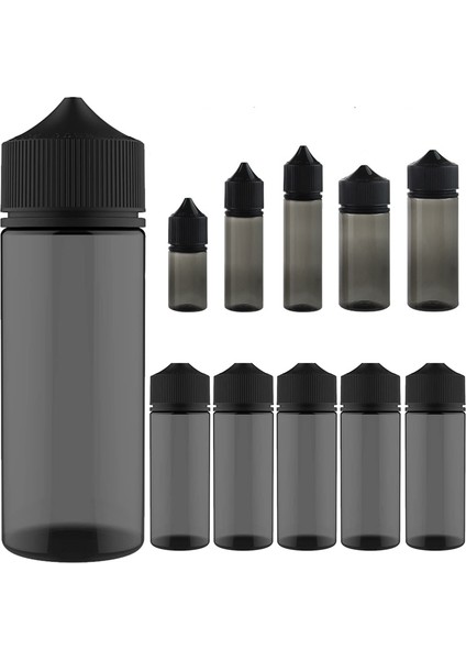 100 ml 5 Adet 30 ML-120 ml Plastik Pet Uçucu Yağ Şişeleri Kurcalamaya Dayanıklı Kapak Boş Damla Su Şişesi Seyahat Suyu Numune Kapları (Yurt Dışından)