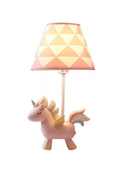 Unicorn Nightlight Girl Yatak Odası Masaüstü Dekorasyon Masa Lambası (Yurt Dışından)