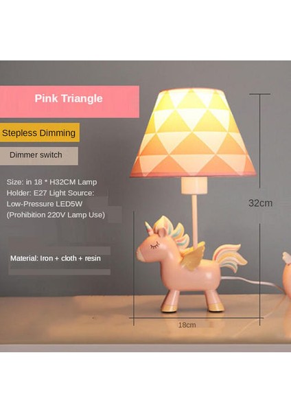 Unicorn Nightlight Girl Yatak Odası Masaüstü Dekorasyon Masa Lambası (Yurt Dışından) fırsatları